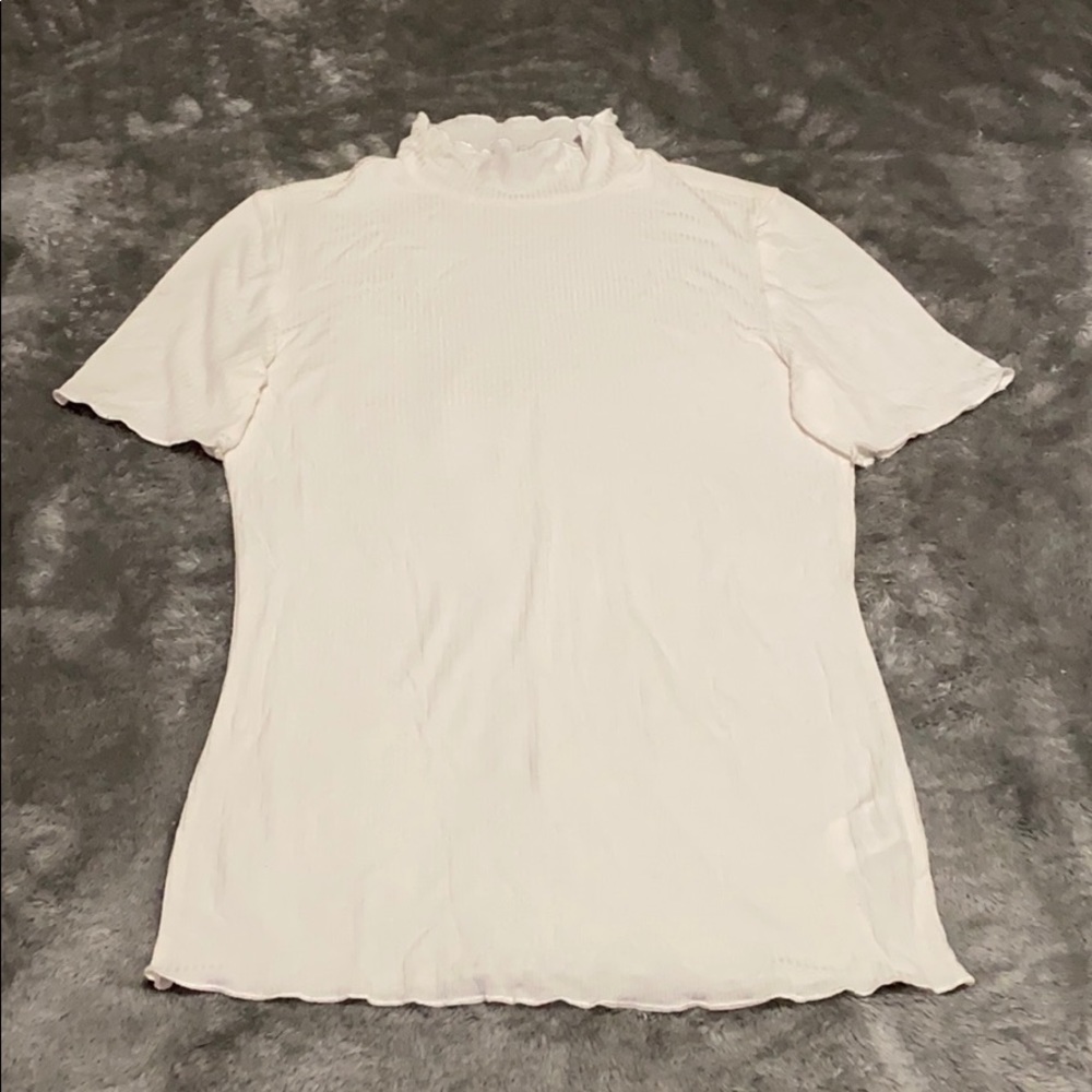 Ambiance White turtle neck shirt